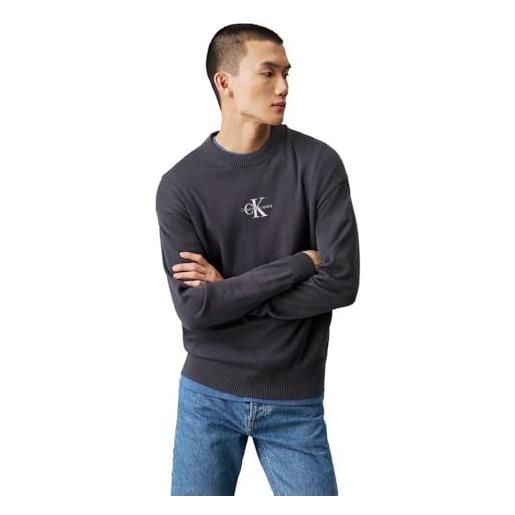 Calvin Klein monoloj30j327404 pullover, ebony, m adulto