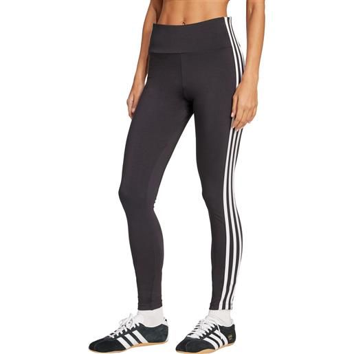 Adidas leggings donna Adidas adicolor 3 stripes nero bianco