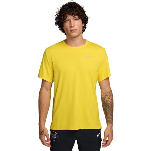 Nike maglia manica corta uomo Nike miler dri-fit giallo