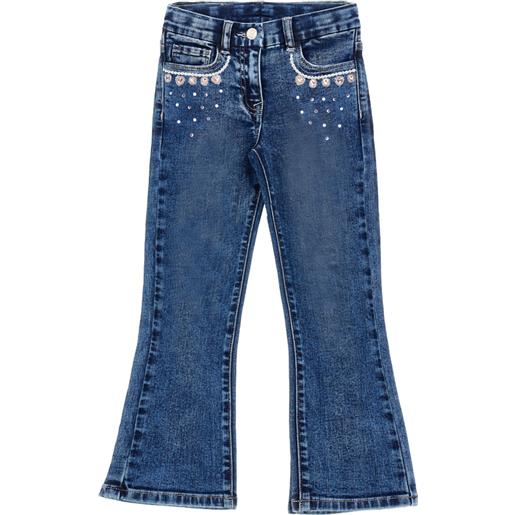 Monnalisa jeans gioiello con strass