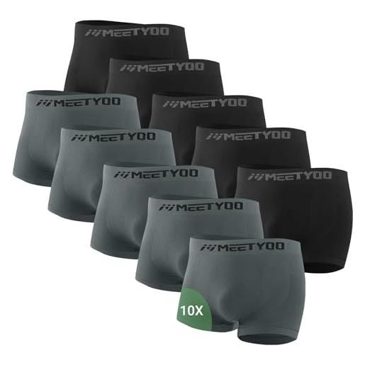 MEETYOO legging uomo, pantaloni sportivi e intimo compressivo per fitness, muscolazione e sport di resistenza - ideale per running, jogging, ciclismo e corsa