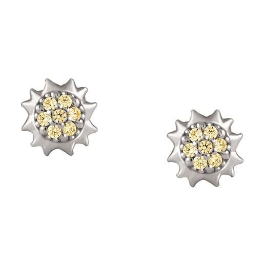 Nomination Orecchini Gioie In Argento 925 Con Zirconi E Pietre Rosse, Pendenti A Cuore, Eleganti, Made In Italy, Regalo Donna