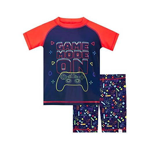 Harry Bear costume da bagno console di gioco costume piscina bambino a due pezzi blu 3-4 anni