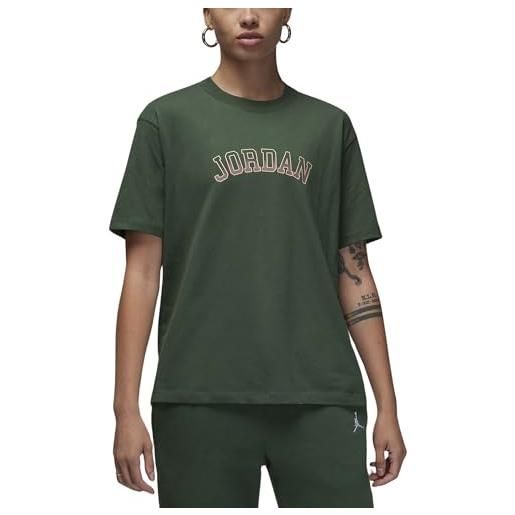 NIKE jordan t-shirt da donna graphic verde taglia m codice fd7202-337