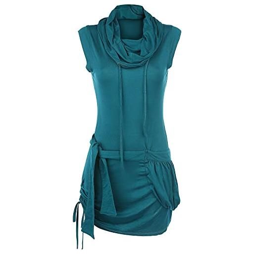 Forplay red by emp donna abito a collo alto color petrolio xxl