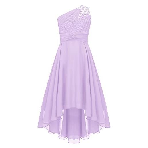 Hansber vestito da cerimonia bambina elegante vestito da principessa paillettes glitter ragazza abito da sera sposa senza maniche compleanno wedding menta verde 11-12 anni
