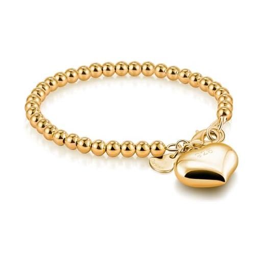 Bracciale Donna Mamma In Argento 925 Con Doppio Cuore E Cristallo - Regalo Personalizzato 24,5 Cm - 4