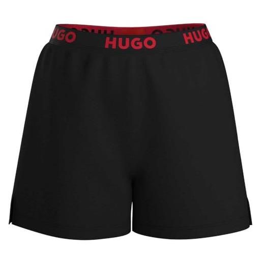 HUGO sporty logo_shorts loungewear_short, black1, s donna