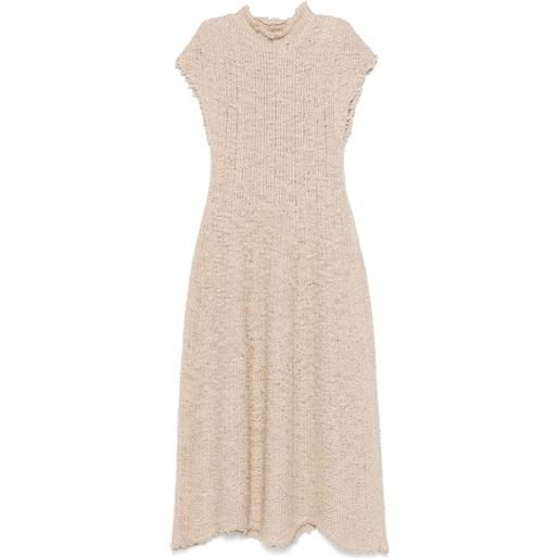 KHAITE abito in misto seta - toni neutri