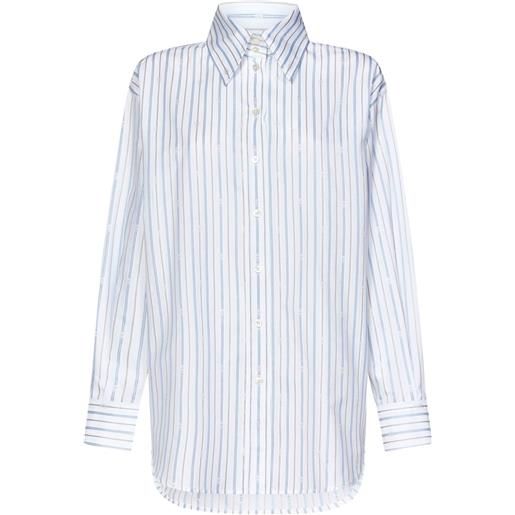 Alexander McQueen camicia a righe - bianco