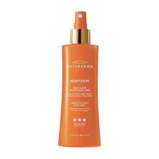 INSTITUT ESTHEDERM PARIS institut esthederm - adaptasun - latte solare spray corpo - per ottimizzare la tua abbronzatura naturale - sublima e protegge - sole forte - spray 150 ml