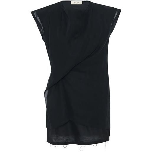 The Row top drappeggiato inawa - nero