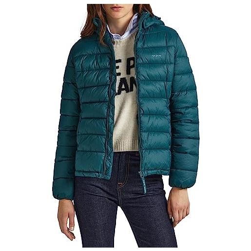 Pepe Jeans maddie short, piumino donna, verde (regent green), s