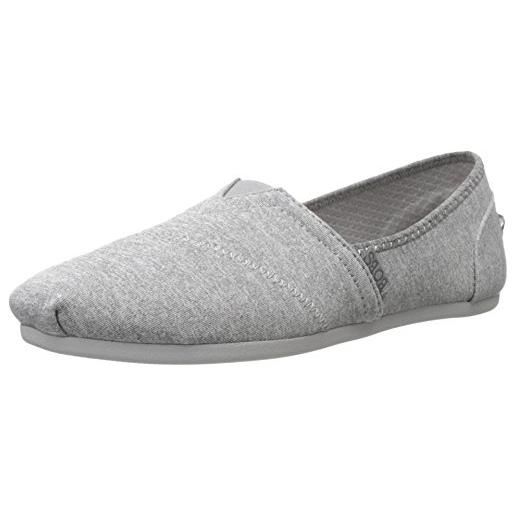 Skechers bobs plush express yourself, espadrillas donna, grey, 38 eu