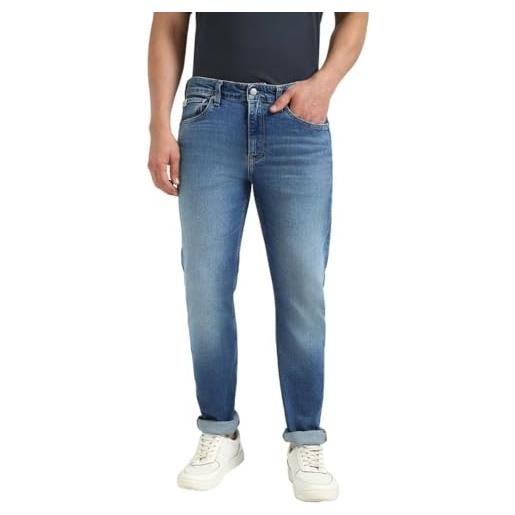 Calvin Klein jeans uomo jeans slim fit, blu (denim medium), 28w/34l