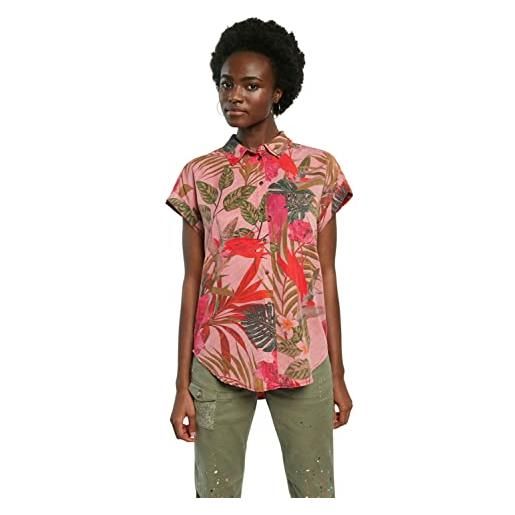 Desigual camicia rous ss21 style 21swcn02, rosa, 40