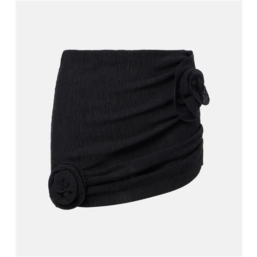 Magda Butrym minigonna con applicazioni floreali