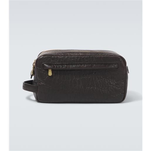 Brunello Cucinelli beauty case in pelle