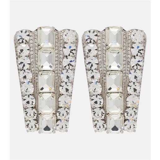 Self-Portrait orecchini pendenti con cristalli