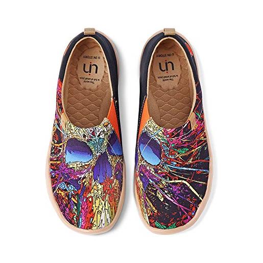 UIN Scarpe da Ginnastica Leggere da Donna Sneakers Basse da Passeggio Scarpe da Viaggio dipinte a Fiori Casual Oopsie Daisy (40