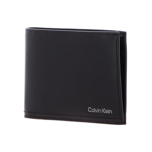 Calvin Klein duo stitch bifold 5cc w/coin dark brown