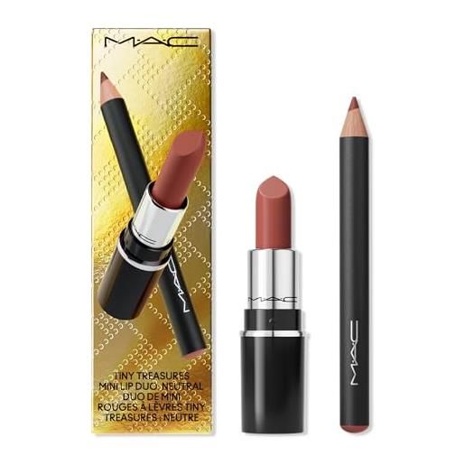 MAC cosmetics tiny treasures mini lip duo gift box rossetto + matita