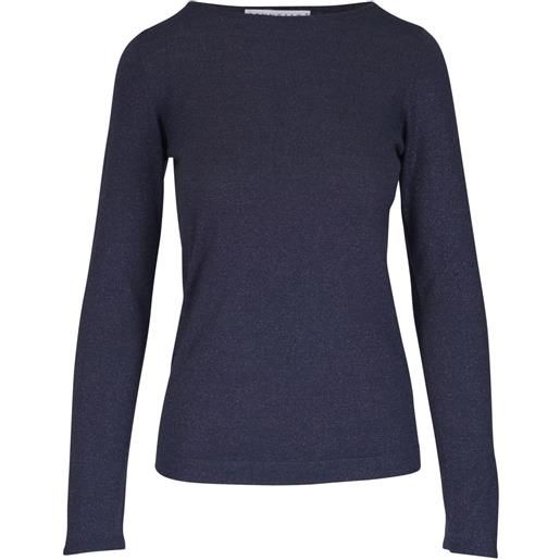Brunello Cucinelli maglione lamé - blu
