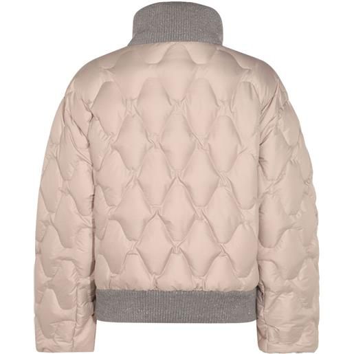 Fabiana Filippi bomber trapuntato - toni neutri