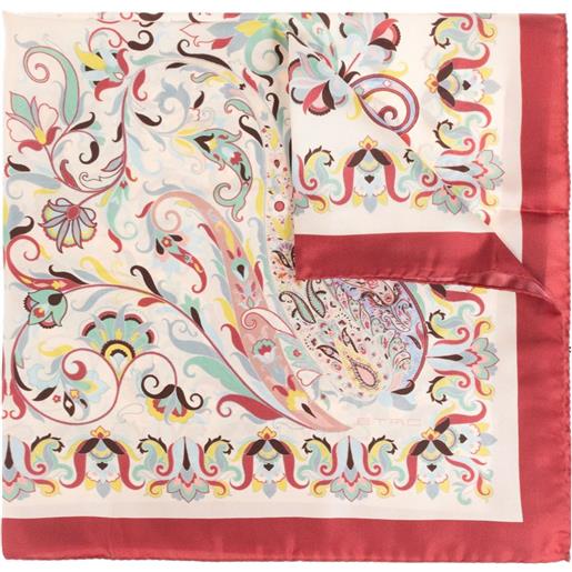 ETRO foulard in seta con stampa paisley - toni neutri