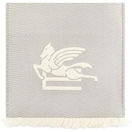 ETRO foulard con ricamo - grigio