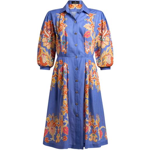 ETRO chemisier a fiori - blu