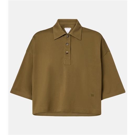 Bottega Veneta polo in piquã© di cotone