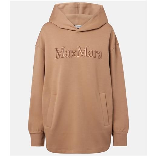 'S Max Mara felpa in misto cotone con cappuccio