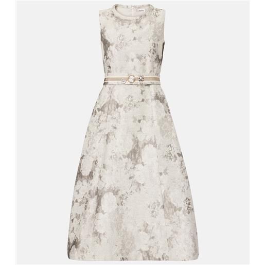 'S Max Mara abito midi in jacquard di misto cotone