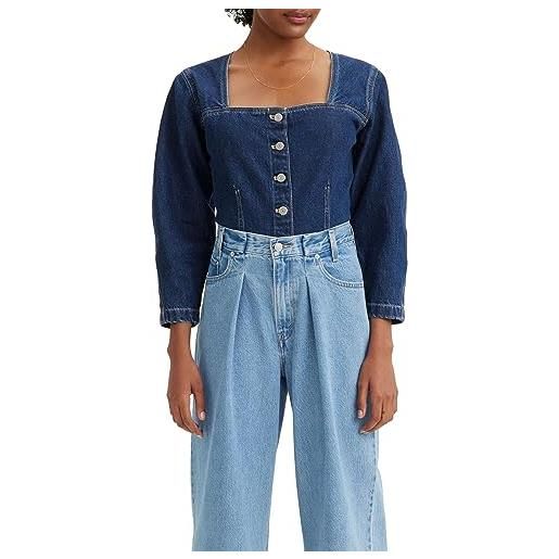 Levi's milo denim blouse top donna, do it 2, m