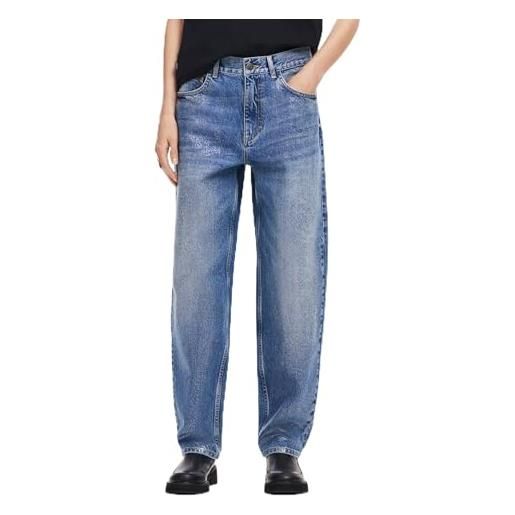Desigual pantaloni lunghi da donna in denim jeans, blu, 44