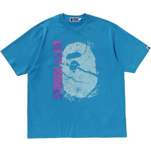 A BATHING APE® t-shirt con stampa grafica - blu