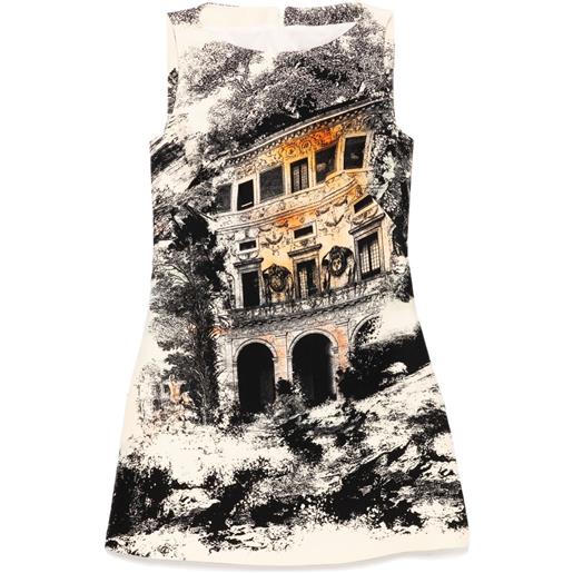 Isabel Sanchis abito smanicato con stampa - giallo