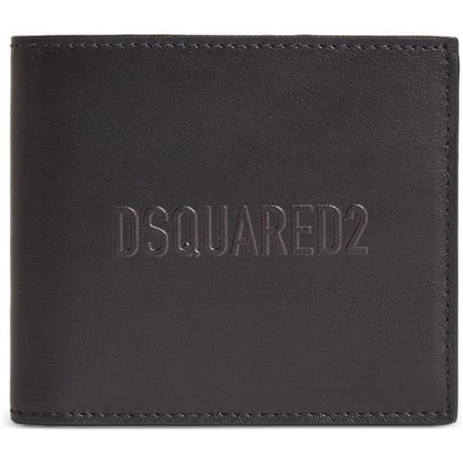 DSQUARED2 portafoglio con logo goffrato - nero