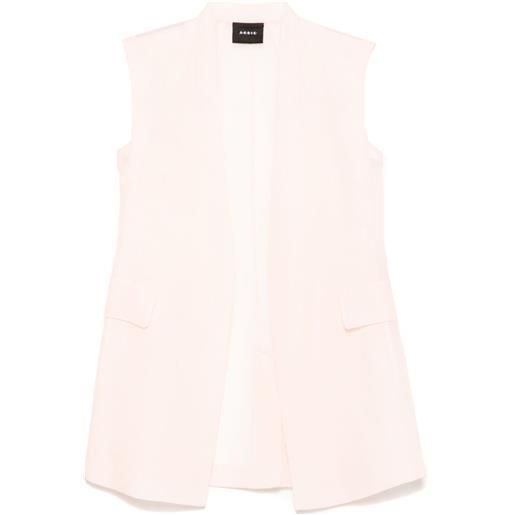 Akris gilet semi trasparente - rosa