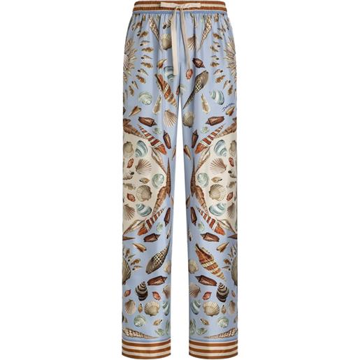 Dolce & Gabbana pantaloni con stampa - blu