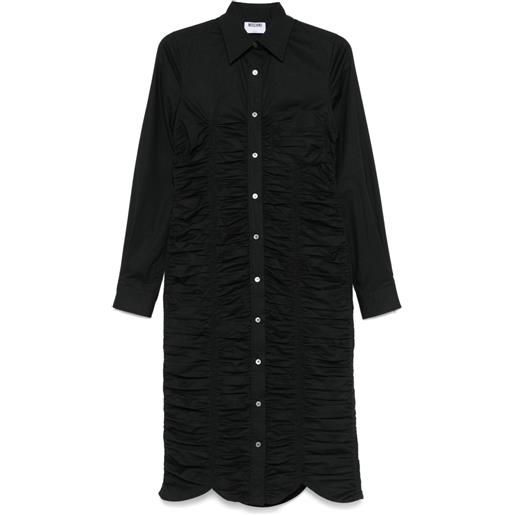 Moschino chemisier con ruches - nero