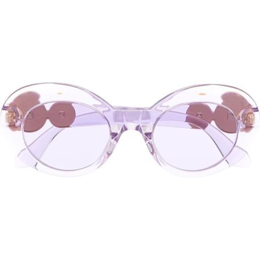 Versace Kids occhiali da sole medusa trasparenti - viola