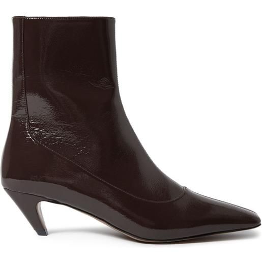 Stella McCartney stivaletti spur con tacco - marrone
