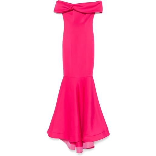 AAVVA abito da sera con spalle scoperte - rosa