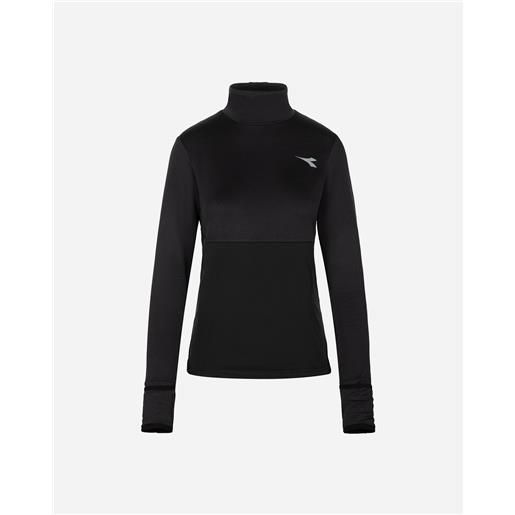 Diadora winter protection w - maglia running - donna - nero