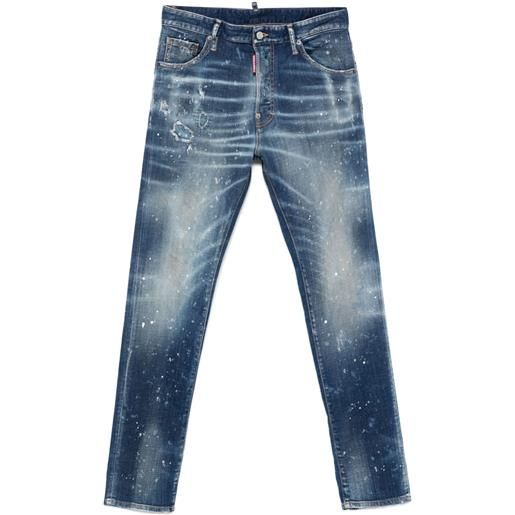 DSQUARED2 jeans ripped wash bro - blu
