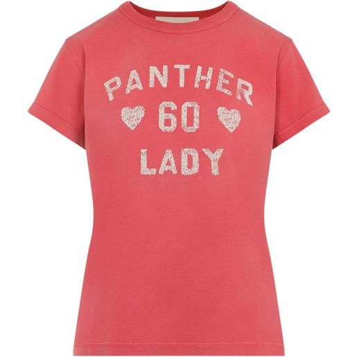 Valentino Garavani t-shirt panther lady - rosso