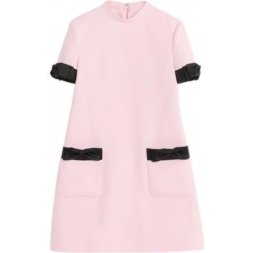 Valentino Garavani abito corto crepe couture - rosa
