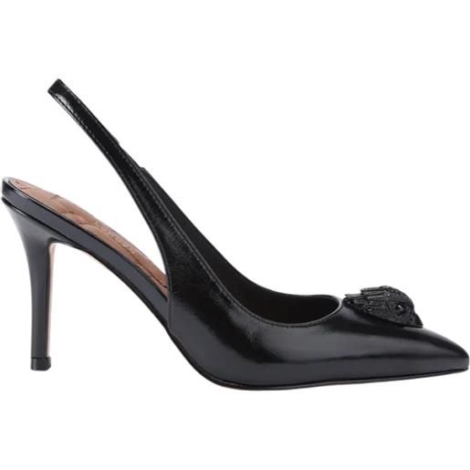 Kurt Geiger decollete slingback in pelle nero